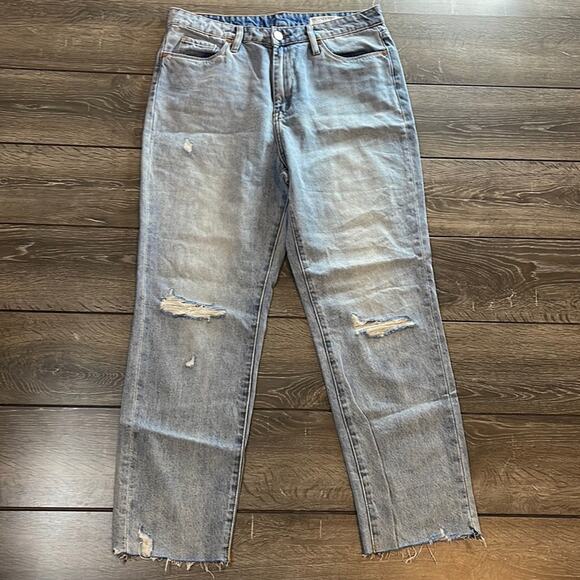 Blank NYC Denim - Blank NYC The Madison Crop Distressed Blue Jeans Women’s Size 29